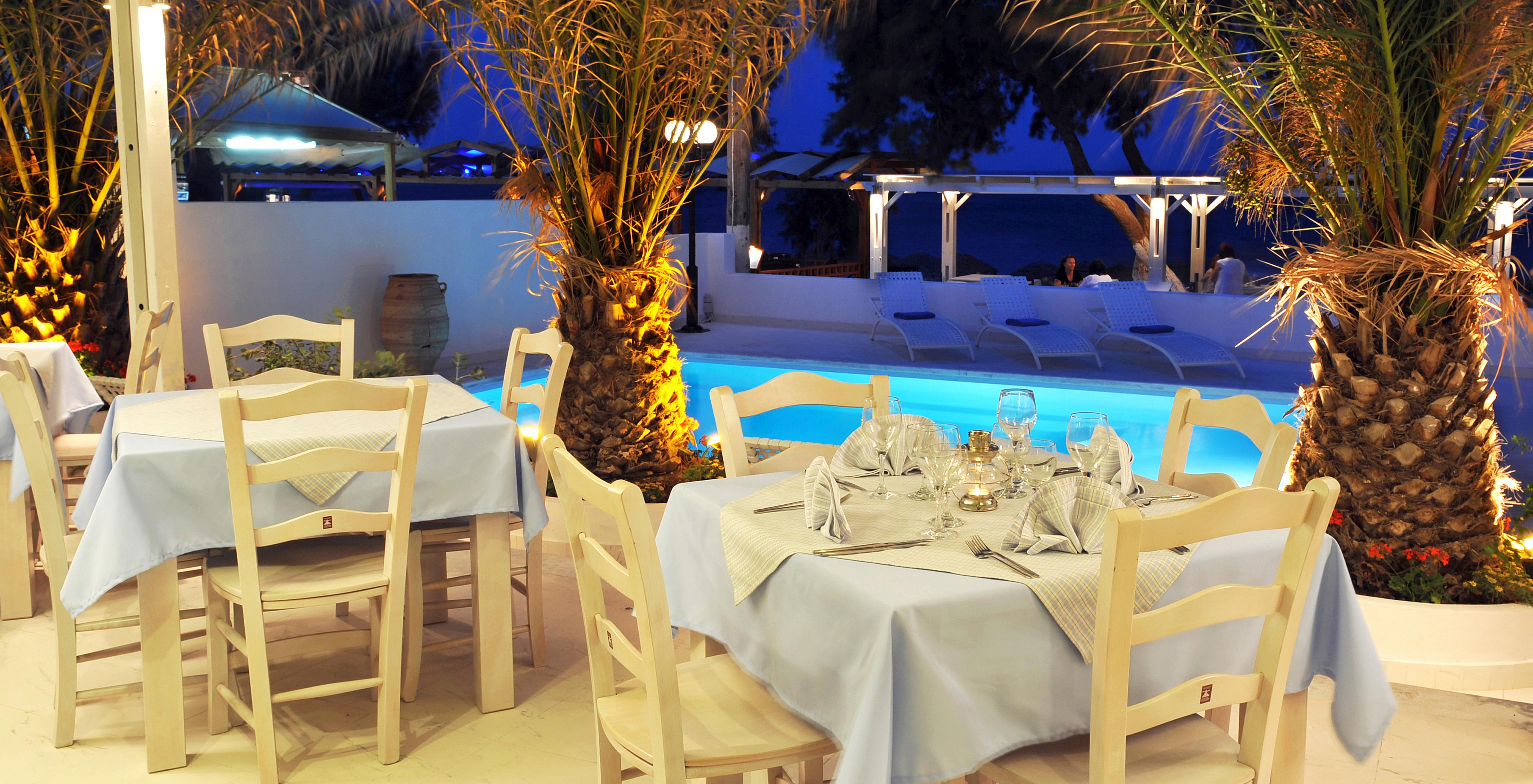 Alesahne Beach Hotel Kamári Restaurante foto